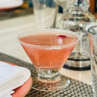 Sparkling Raspberry Martini
