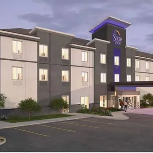 Exterior view. ADA parking