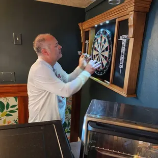 Recently added a dart board with tournaments soon to follow.