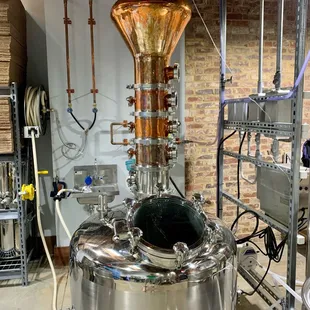 copper still in the process