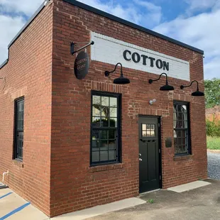 the front of the building