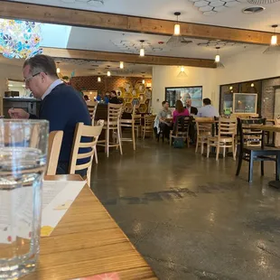 Spacious and not as busy on a weekday.