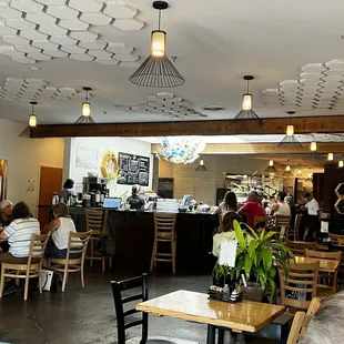 Picture of the main room during lunch.