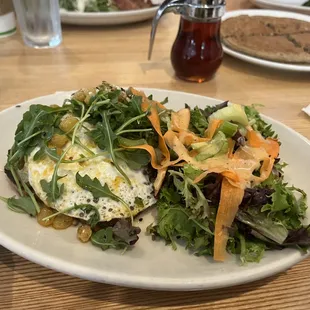 Ember Avo Toast with side of greens