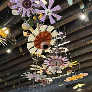 Breakfast joint with cool glass sculpture