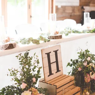 The head table.