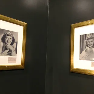 two framed photographs of a woman