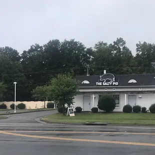 Outside front of the building.