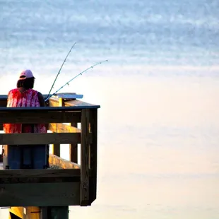 Fishing on the pier