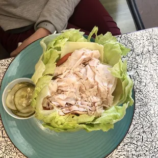 Turkey lettuce wrap