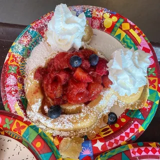 Mickey Waffle with Berries and Cream