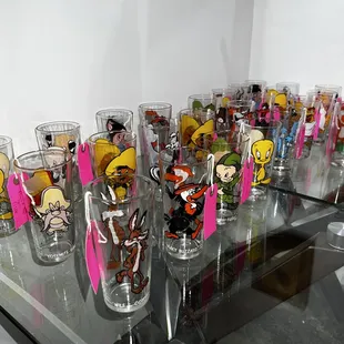 Nostalgic glassware from the 80's.