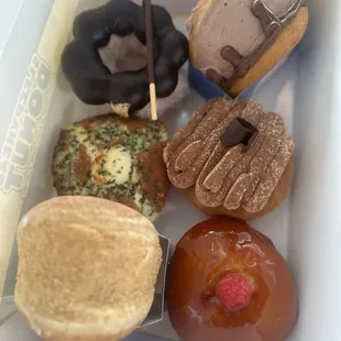 Yummy assorted donuts