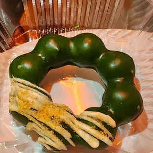 Matcha mochi donut