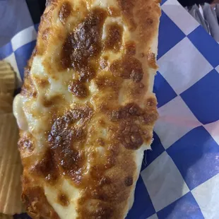 Huge cheese bread this is one slice
