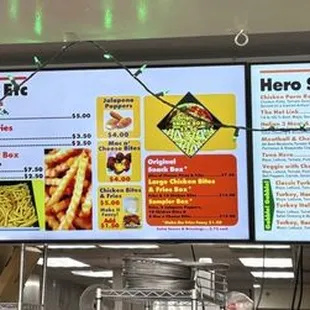 Menu board