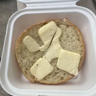 Plain Bagel with Butter