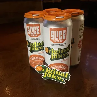 Beers to go !! DDH Original Juice Hazy IPA Double Dry-Hopped w/ Galaxy, Mosaic, Simcoe &amp; Citra 7% ABV