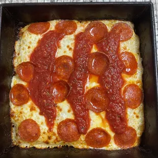 Pepperoni deep dish