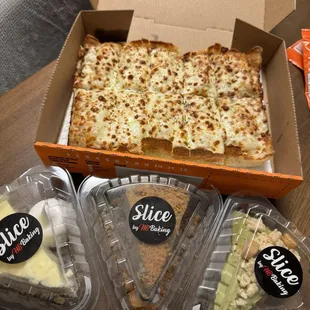 Got some ice cream pies with our Little Caesar's !