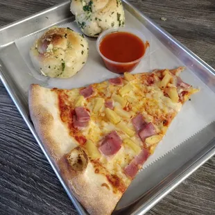 knots and foldy pizza!