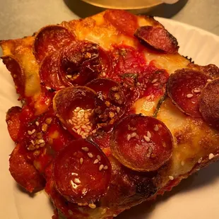 Spicy Pepperoni Square