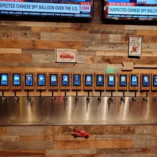 Get a beer fob, pick a glass, and the go to town .