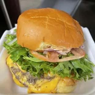 Double cheeseburger