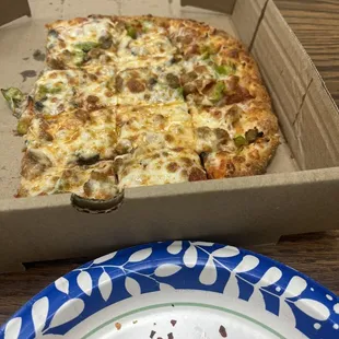 Small Supreme Pizza, no onion Was like 10.65