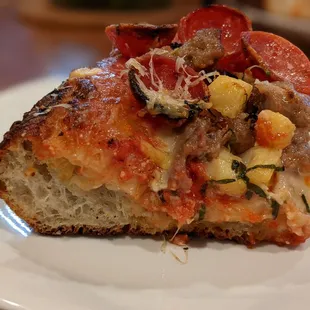 Close up crust shot.