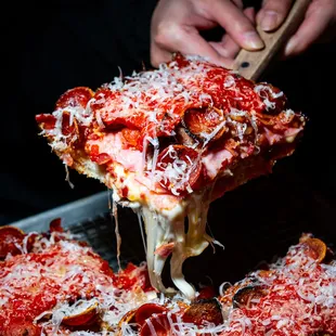 pizza, food