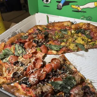 pizza, food
