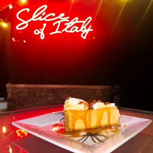 Seasonal pumpkin cheesecake