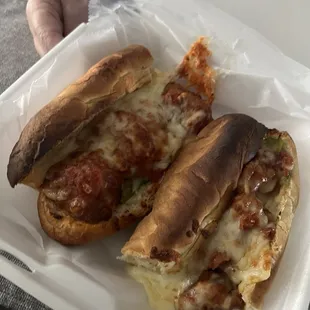 Burnt to death meatball sub