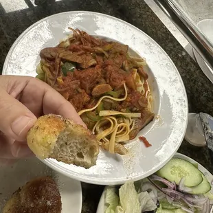 Tasty garlic knot