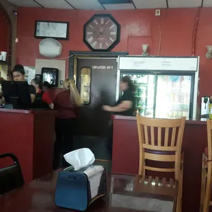 Front end of the restaurant.