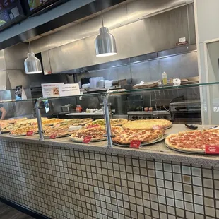 Pizza selection