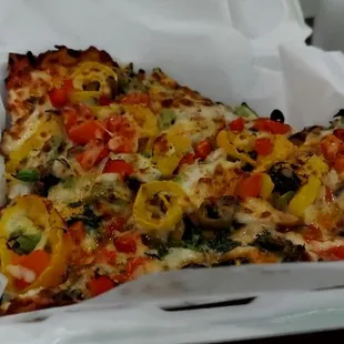 This is the Al Green (veggie pizza)