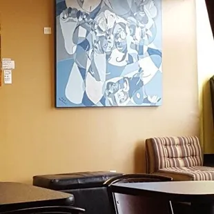 They feature art created by local artists