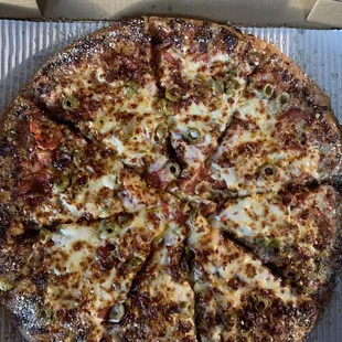 pizza, food