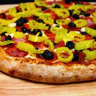 pizza, food