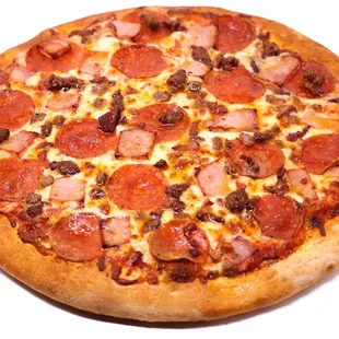 Radical - Mozzarella cheese, pepperoni, ham, beef, bacon, sausage