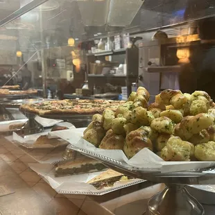 Side of Garlic Knots with Marinara Sauce Pizzas...