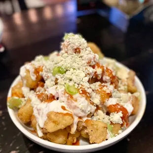 A mountain of Buffalo Cauliflower Bites