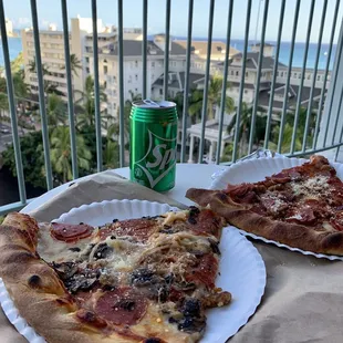 Pizza and view