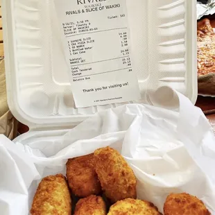 The very last Jalapeño Poppers ever! It was free! See receipt.