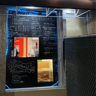 Outside and menu