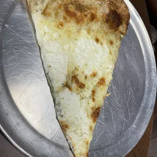 My husband who isn't a big pizza fan really enjoyed the white pizza with ricotta