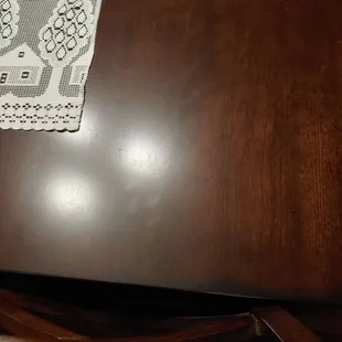 Posting a pick of an empty table because we received no food.