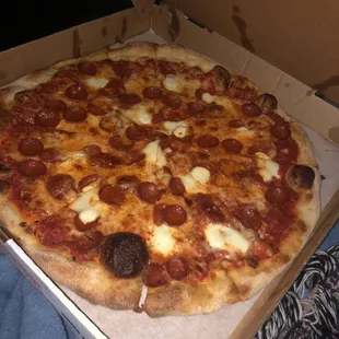 pizza, food